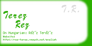 terez rez business card